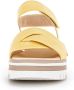 Gabor 24.622.10 Gele dames sandalen met klittenband sluiting - Thumbnail 8
