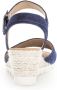 Gabor Velours leren sleehak sandalen Blue Dames - Thumbnail 4