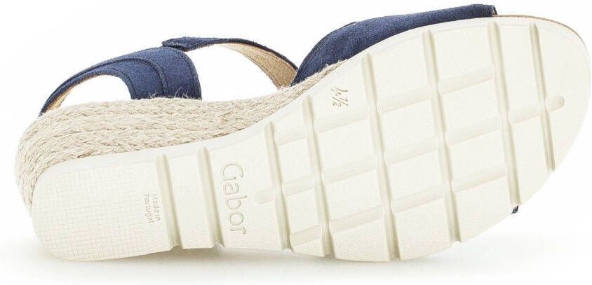 Gabor Velours leren sleehak sandalen Blue Dames - Foto 5