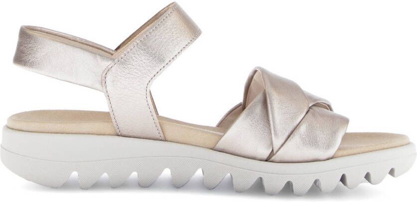 Gabor Sandalen zomerschoen wedge-sandaal comfort-schoen met klittenbandsluiting