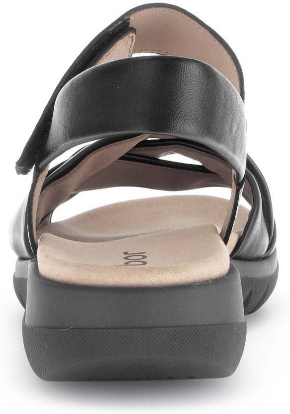 Gabor Sandalen zomerschoen wedge-sandaal comfort-schoen met klittenbandsluiting
