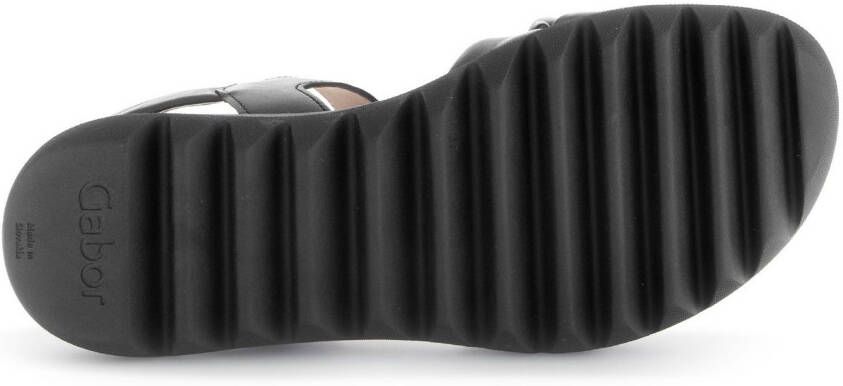 Gabor Sandalen zomerschoen wedge-sandaal comfort-schoen met klittenbandsluiting
