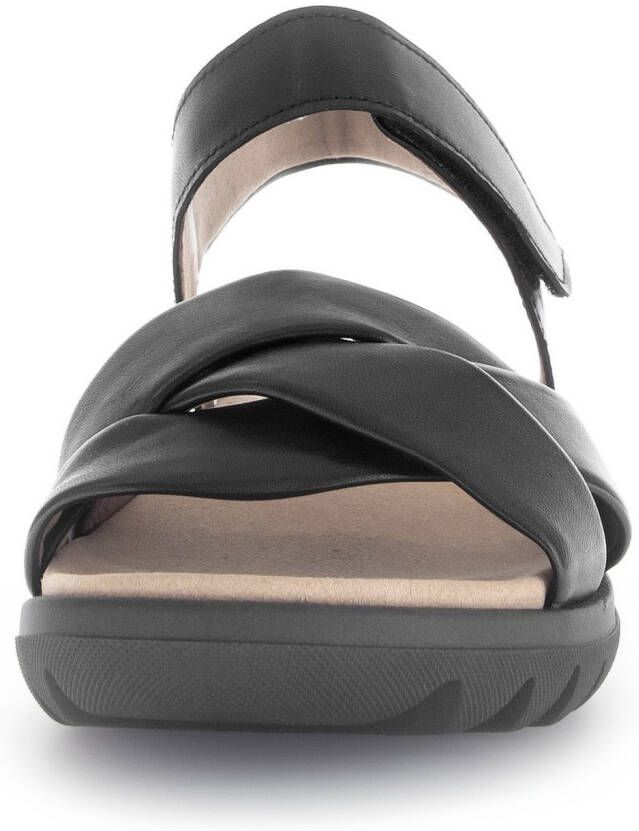 Gabor Sandalen zomerschoen wedge-sandaal comfort-schoen met klittenbandsluiting