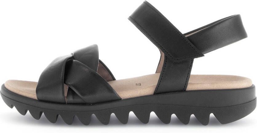 Gabor Sandalen zomerschoen wedge-sandaal comfort-schoen met klittenbandsluiting