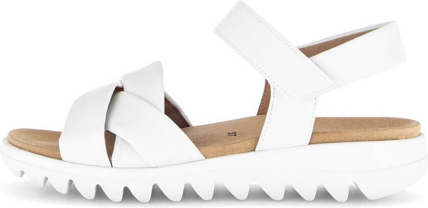 Gabor Sandalen zomerschoen wedge-sandaal comfort-schoen met klittenbandsluiting