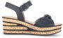 Gabor Sleehaksandaaltjes sleehak zomerschoen bandensandaal met mooie decoratieve strik - Thumbnail 6