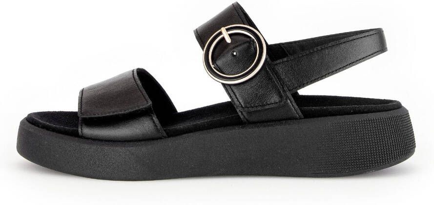 Gabor Sleehaksandaaltjes Florence plateau zomerschoen riemchensandaal comfort-schoen in breedte (=breed)
