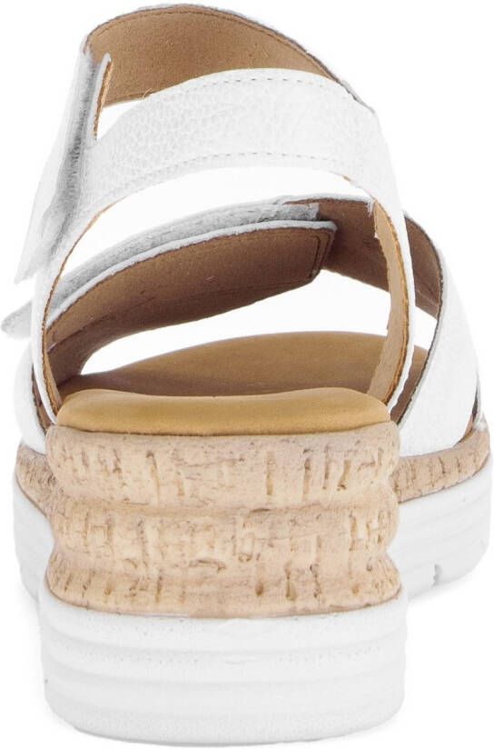 Gabor Sleehaksandaaltjes Genua riemchensandaal comfort-schoen zomerschoen stretchinzet breedte g