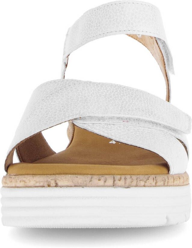 Gabor Sleehaksandaaltjes Genua riemchensandaal comfort-schoen zomerschoen stretchinzet breedte g