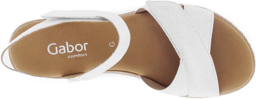 Gabor Sleehaksandaaltjes Genua riemchensandaal comfort-schoen zomerschoen stretchinzet breedte g