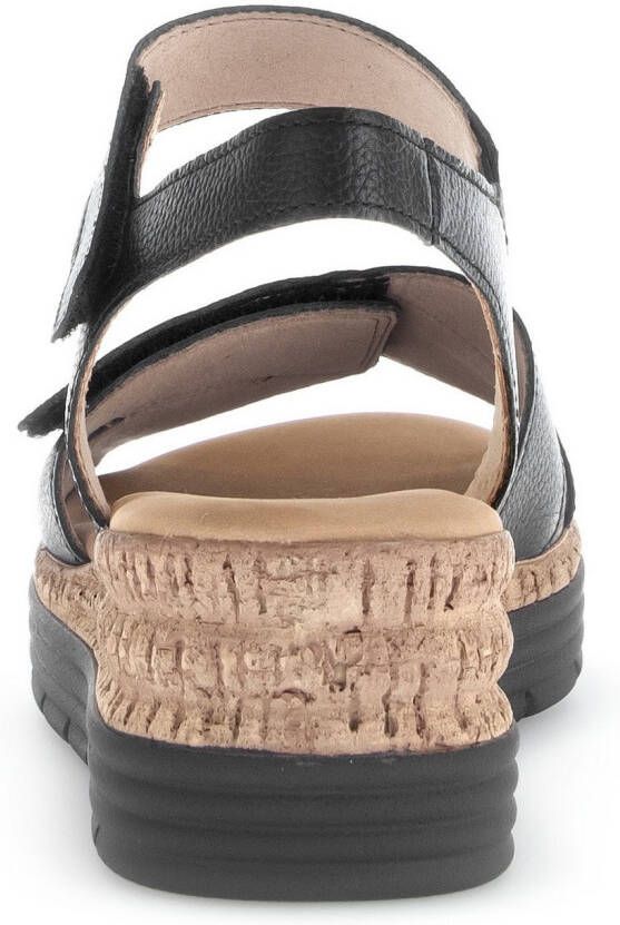 Gabor Sleehaksandaaltjes Genua riemchensandaal comfort-schoen zomerschoen stretchinzet breedte g