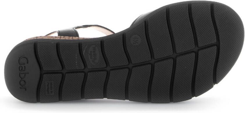 Gabor Sleehaksandaaltjes Genua riemchensandaal comfort-schoen zomerschoen stretchinzet breedte g