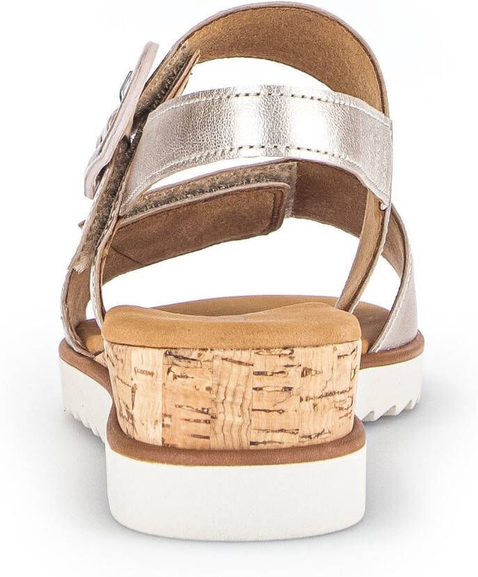 Gabor Sleehaksandaaltjes Genua riemchensandaal zomerschoen comfort-schoen in breedte g (=breed)
