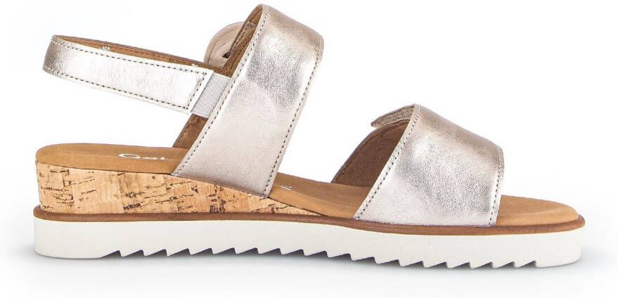 Gabor Sleehaksandaaltjes Genua riemchensandaal zomerschoen comfort-schoen in breedte g (=breed)