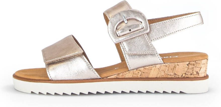 Gabor Sleehaksandaaltjes Genua riemchensandaal zomerschoen comfort-schoen in breedte g (=breed)