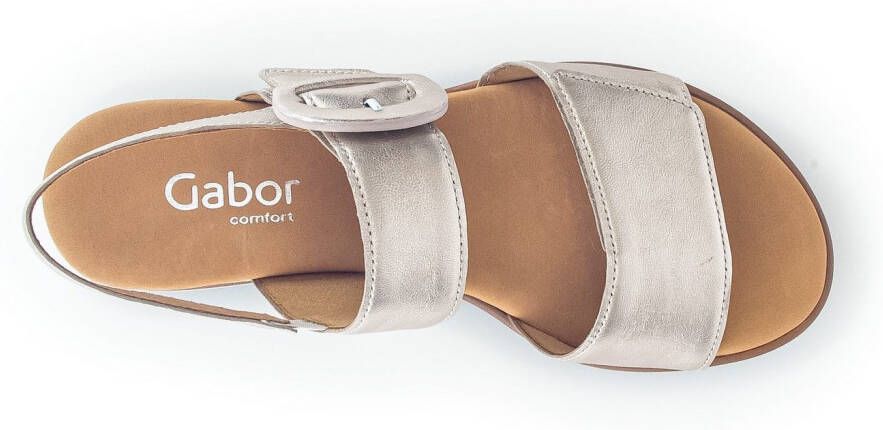 Gabor Sleehaksandaaltjes Genua riemchensandaal zomerschoen comfort-schoen in breedte g (=breed)