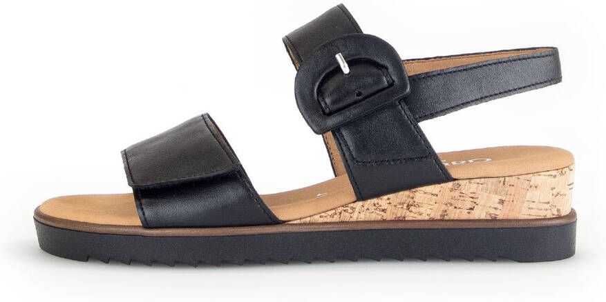 Gabor Sleehaksandaaltjes Genua riemchensandaal zomerschoen comfort-schoen in breedte g (=breed)