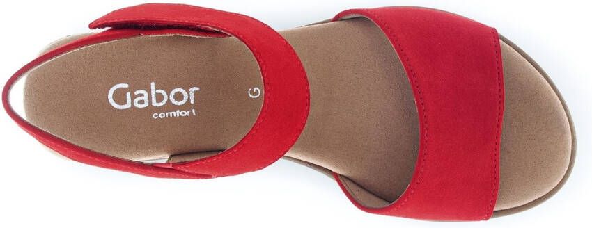 Gabor Sleehaksandaaltjes Genua zomerschoen bandensandaal comfortabele schoen in breedte g (=wijd)