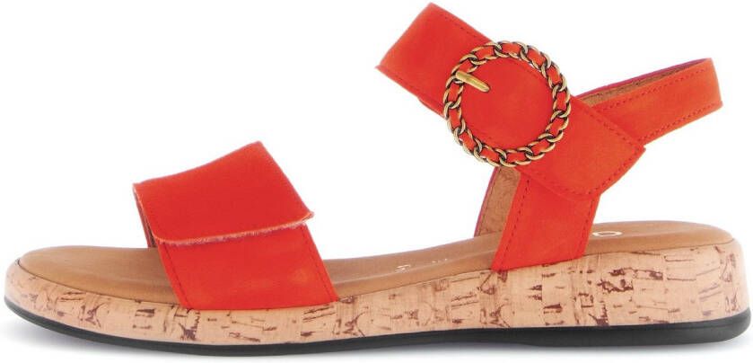 Gabor Sleehaksandaaltjes Rhodos riemchensandaal comfort-schoen zomerschoen met mooie sierspeld