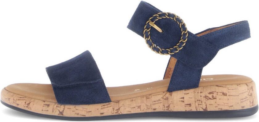 Gabor Sleehaksandaaltjes Rhodos riemchensandaal comfort-schoen zomerschoen met mooie sierspeld