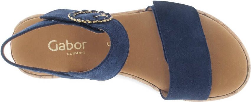 Gabor Sleehaksandaaltjes Rhodos riemchensandaal comfort-schoen zomerschoen met mooie sierspeld