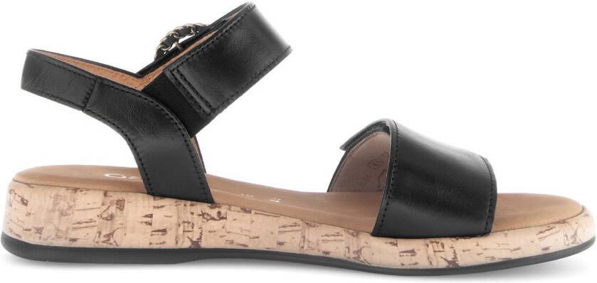 Gabor Sleehaksandaaltjes Rhodos bandjessandaal comfort-schoen zomerschoen met mooie sierspeld - Foto 6