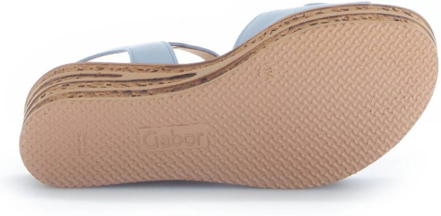Gabor Sleehaksandaaltjes sleehak zomerschoen bandensandaal met mooie decoratieve strik