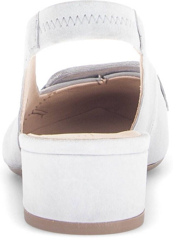 Gabor Slingback pumps Blokhak feestelijke schoen trouwschoen met elastische bandjes