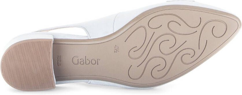 Gabor Slingback pumps Blokhak feestelijke schoen trouwschoen met elastische bandjes