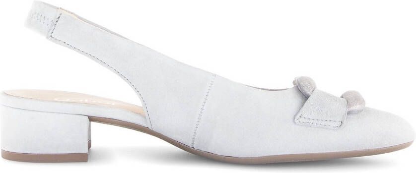 Gabor Slingback pumps Blokhak feestelijke schoen trouwschoen met elastische bandjes