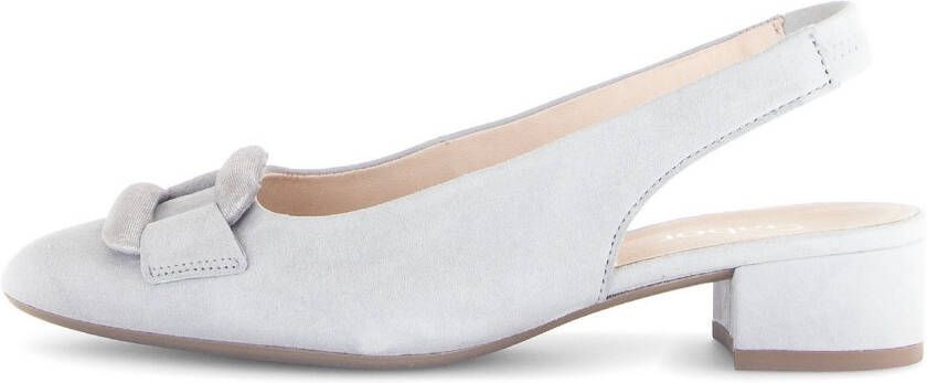 Gabor Slingback pumps Blokhak feestelijke schoen trouwschoen met elastische bandjes
