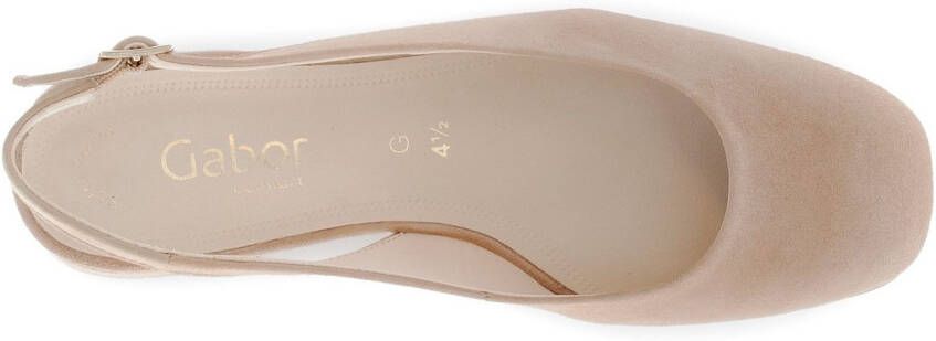 Gabor Slingback pumps Rhodos blokhak businessschoen verstelbaar riempje wijdte g (=breed)