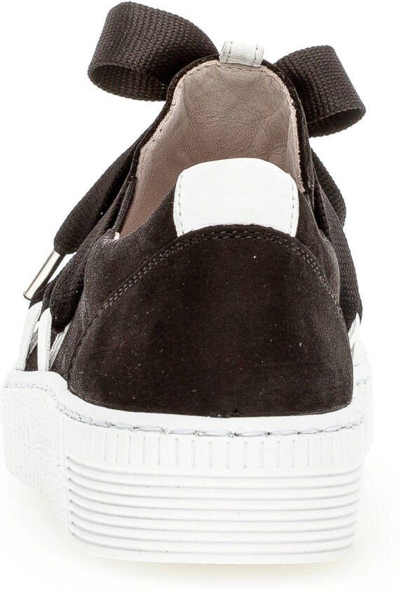 Gabor Plateausneakers Slip-on sneaker slipper veterschoen met opgestikte versiersluiting
