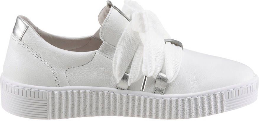 Gabor Slip-on sneakers Veterschoen lage schoen slipper met opgestikte versiersluiting