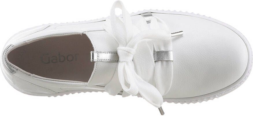 Gabor Slip-on sneakers Veterschoen lage schoen slipper met opgestikte versiersluiting