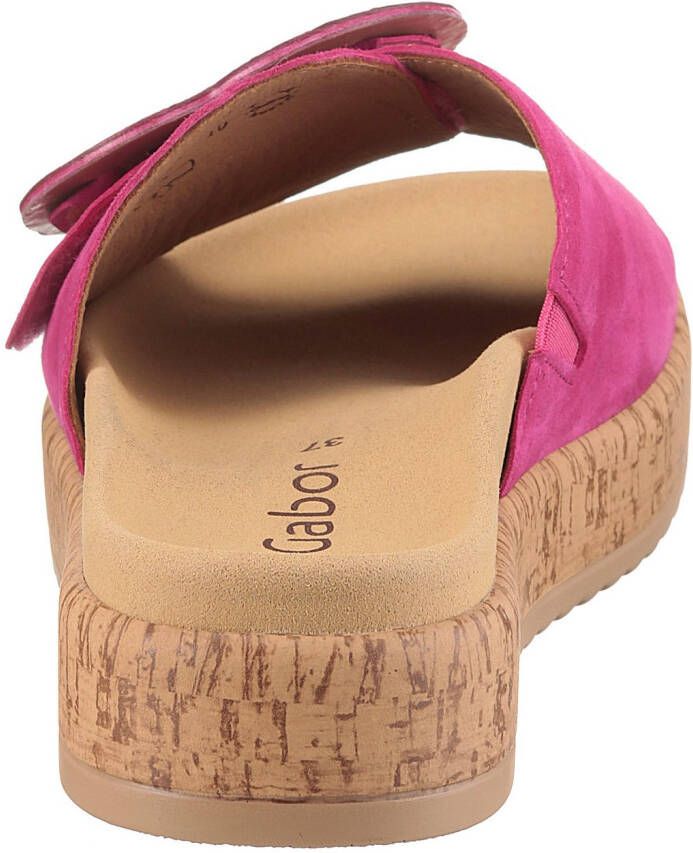 Gabor Slippers plateau zomerschoen comfortabele schoen best fitting voor goede pasvorm