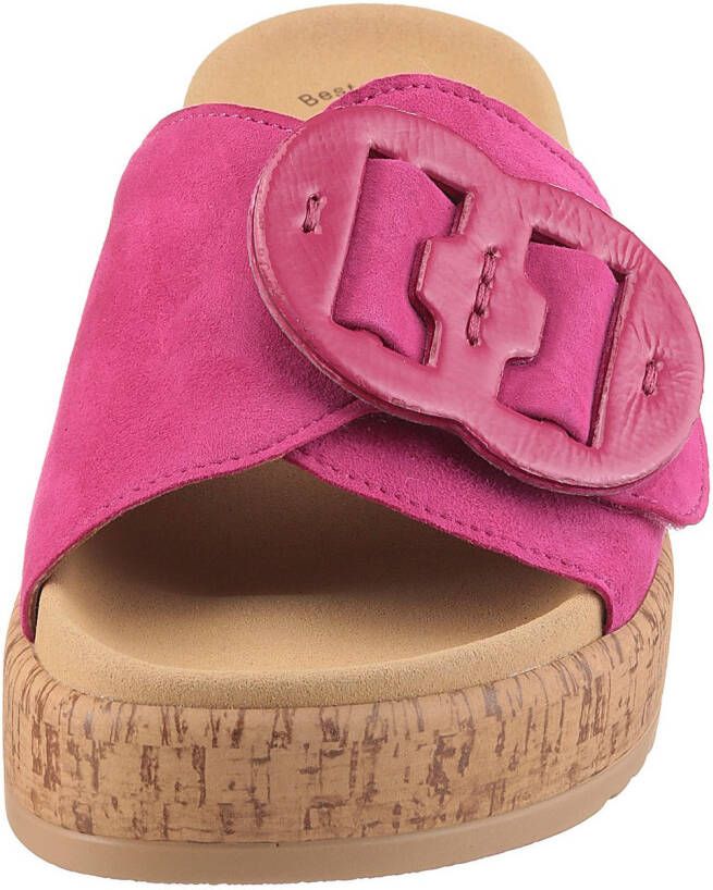 Gabor Slippers plateau zomerschoen comfortabele schoen best fitting voor goede pasvorm