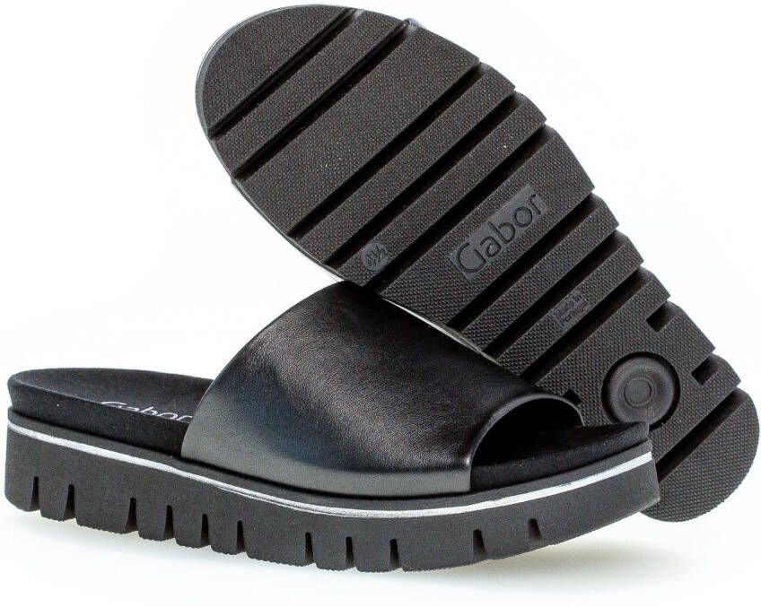 Gabor Slippers York platform zomerschoen slippers in comfortschoen schoenwijdte g (= wijd)