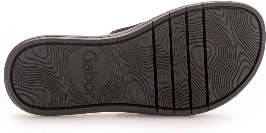 Gabor Slippers plateau zomerschoen slippers met grote decoratieve gesp