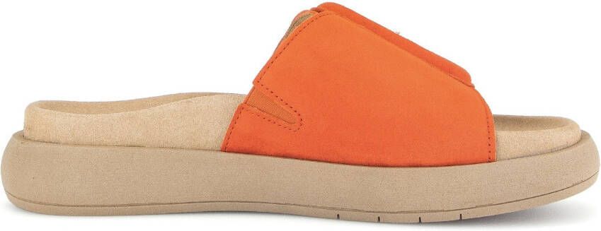 Gabor Slippers plateau zomerschoen slippers met grote decoratieve gesp