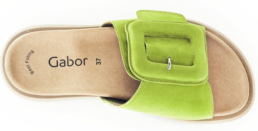 Gabor Slippers platform summer shoe slippers with large decorative buckle