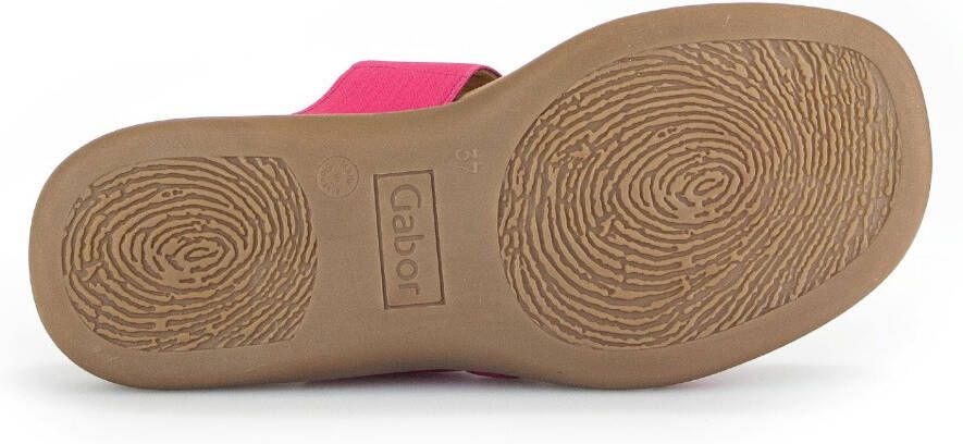 Gabor Slippers sleehak zomerschoen pantoffels in een zomers kleurenpalet