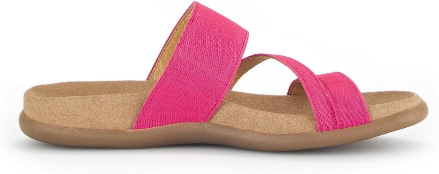 Gabor Slippers sleehak zomerschoen pantoffels in een zomers kleurenpalet