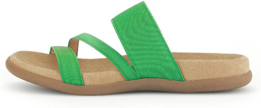 Gabor Slippers sleehak zomerschoen pantoffels in een zomers kleurenpalet