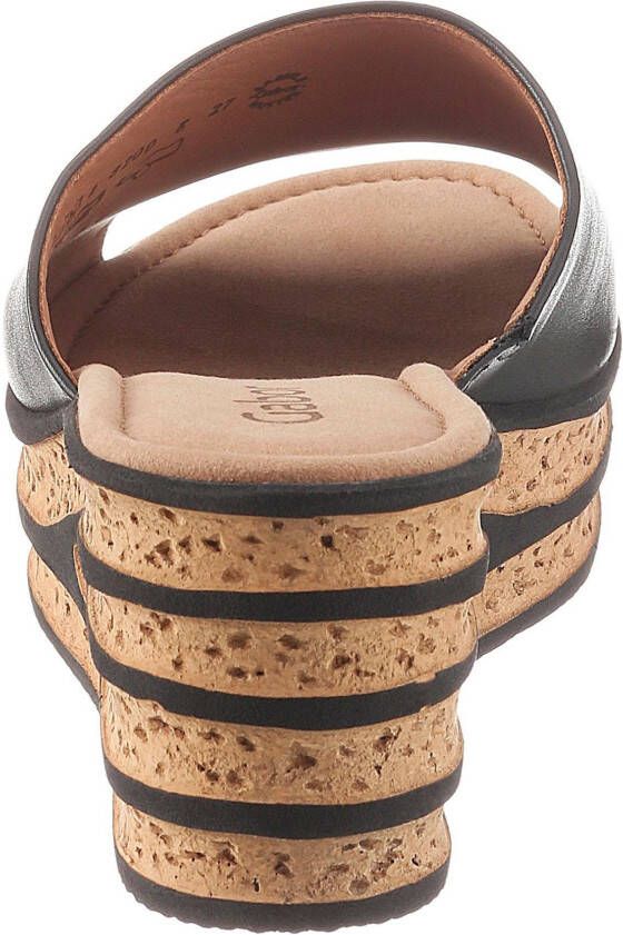 Gabor Slippers sleehak zomerschoen slipper geraffineerd hielontwerp