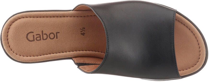 Gabor Slippers sleehak zomerschoen slipper geraffineerd hielontwerp
