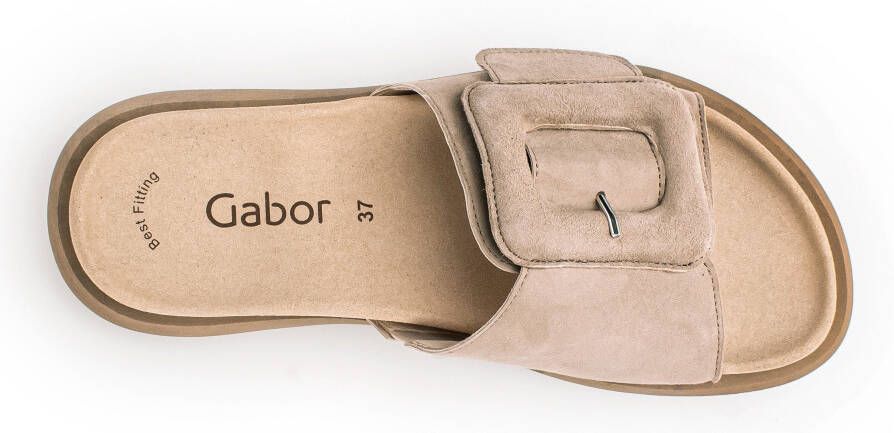 Gabor Slippers beige Suede Dames - Foto 8