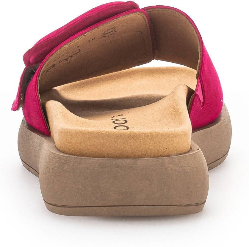 Gabor Slippers plateau zomerschoen slippers met grote decoratieve gesp