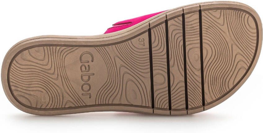 Gabor Slippers plateau zomerschoen slippers met grote decoratieve gesp