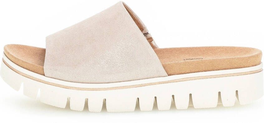 Gabor Slippers sleehak zomerschoen slippers met elastiek breedte g